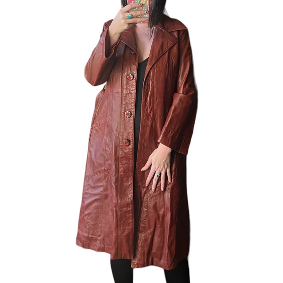 Vintage 24K Dan di Modes Leather Coat. - Picture 4 of 13